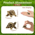 thumbnail image 2 of 4 Pack Mini Brass Turtle Copper Disc for Bird Bath Ornament, 0.8 Oz Weight Copper Birdbath Purification Disc, Small Statue Stand Cleaner Bird Bath Disk for Water Garden Fountain Outdoor, 2 of 7
