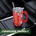 thumbnail image 5 of Christmas Tumbler 40 oz Christmas Tumblers with Handle and Straw Red Snowman Stainless Steel Insulated Coffee Cups Mugs Christmas Gifts Stuff Decor for Women Girls, 5 of 6