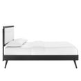 thumbnail image 4 of Willow Full Wood Platform Bed With Splayed Legs Black White, 4 of 8