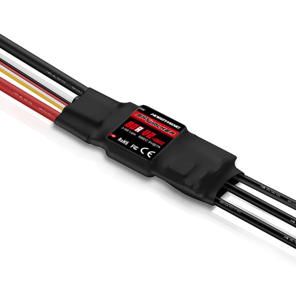 Controlador de Velocidad ESC 80A V2 con UBEC para Aviones y Helicópteros RC de 80 A