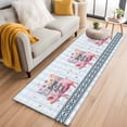thumbnail image 2 of Spring Will Always Come Runner Rugs 2x6 ft Funny Pig Rustic Wildflower Blue Stripes Washable Hallway Rugs Non-Slip Floor Mats Absorbent Carpet Bedside Runners for Bedroom Kitchen Laundry Room, 2 of 9