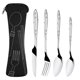 thumbnail image 2 of 4 Pcs Stainless Steel Knifes Fork Spoon Family Travel Camping Cutlery Eyeful, 2 of 2