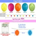 thumbnail image 2 of Easter Lights Decorations Outdoor 10FT 20LED Easter Lights  Easter Colorful String Lights  Easter Party Decor Battery Operated Easter Decoration Outdoor Indoor Home Tree Easter Hunt Party, 2 of 6