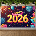 thumbnail image 1 of Decorative Design New Year Banner Colorful Fireworks Celebratory Backdrop for Party Celebration Festive Decoration Photo Shoot, 1 of 1