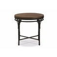 thumbnail image 2 of Baxton Studio Austin Vintage Industrial Antique Bronze Round End Table, 2 of 3