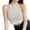White, variant on Women Tank Tops Half High Neck Halter Black Sleeveless Crop Tight Top Womens Camisole Black One Size