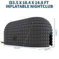 thumbnail image 4 of Twister.CK Outdoor Inflatable Nightclub Tent, 33.5x18.4x14.8 Ft Blow Up Party Tent with Roll-Up Door & Ventilation, with 950W Blower, for Adults Birthday, Wedding, Backyard, Black, 4 of 10