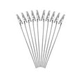 thumbnail image 1 of Justharion Clip de Carte en Acier Inoxydable Anti-Rouille Réutilisables Bureau Amovible Ordinateur Table Note Note Titulaire Décoration 10Pcs 1Set, 1 of 6