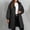 Black, variant on Naittoop Long Puffer Jacket for Women Zipper Thickened Winter Hooded Coat Comfort Warm Down Jackets with Pockets