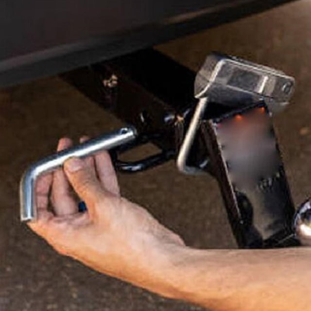 Dispositivo de bloqueo de de remolque de 5/8 "Receptor de portabicicletas de material acero inoxidable para camiones y vehículos recreativos Cola Bloqueo de pasador de enganche de remolque