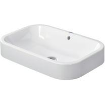 Duravit 2314600000 Happy D.2 23-5/8" Rectangular Ceramic Vessel Bathroom Sink - White
