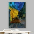 thumbnail image 6 of wall26 Canvas Print Wall Art Cafe Terrace at Night by Master Artist Vincent Van Gogh Nature Wilderness Illustrations Fine Art Relax/Calm Multicolor for Living Room, Bedroom, Office - 12"x18", 6 of 7