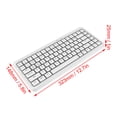 thumbnail image 5 of Riousery 2.4G Wireless Keyboard 75% 84 Keys Full Sized Silent Computer Keyboard with Numeric Pad Scissor Switch for Laptop PC Desktop Notebook White (12.7 in / 32.3 cm), 5 of 9