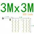 thumbnail image 3 of Guirnalda de luces LED con forma de carámbano para cortina, guirnalda de luces navideñas de hadas para Navidad, Año Nuevo, boda, hogar, habitación, patio, decoración de fiesta, 3 of 5