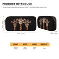 thumbnail image 5 of ZUXONGSY Giraffe Print Kids Backpack Set 4PCS School Bag with Lunch Bag Pencil Bag and Water Bottle Holder Lightweight Student Bookbags Knapsack with Front Zipper Pocket for Girls Boys Teens, 5 of 6
