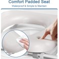 thumbnail image 5 of Toilet Seat Riser for Seniors, FSA HSA Eligible Raised Toilet Seat with Handles, Adjustable Height & Width, 400lb Handicap Elevated Toilet Seat, Fit Any Toilet, 5 of 6