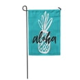 thumbnail image 1 of KDAGR Hawaii Aloha Lettering Phrase Beach Calligraphy Emblem Exotic Floral Flower Garden Flag Decorative Flag House Banner 28x40 inch, 1 of 1