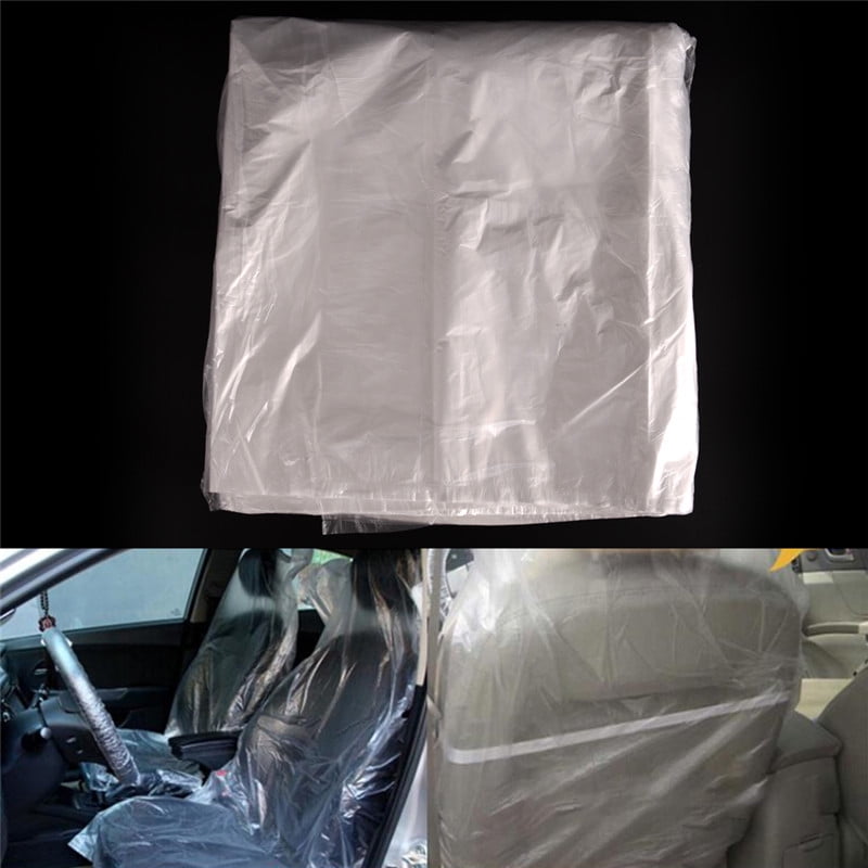 PACKAGING AND DISPOSABLES DISPOSABLE PLASTIC CAR SEAT COVERS VEHICLE PROTECTORS MECHANIC VALET ROLL 400 