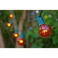 thumbnail image 3 of Outdoor String Lights Globe String Lights 1.5 Inch E12 Bulbs 25 Foot Green Wire C7 Strand Amber, 3 of 3