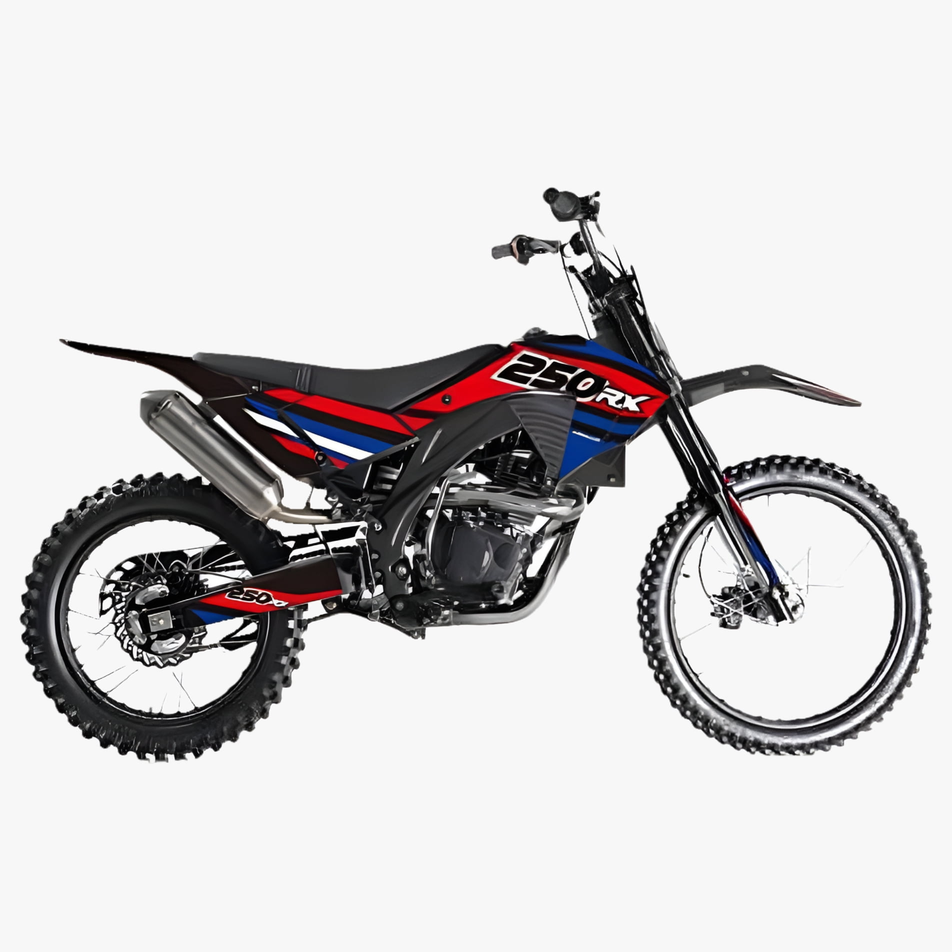 APOLLO New DB-36 Adult Gas 250CC Manual Clutch Dirt Bike - Black
