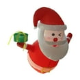 thumbnail image 3 of Tachiuwa 3.5 ft Inflatable Santa Claus Built in LED Lights Novelty Inflatable Figures Gift Christmas Decoration for Party Yard Season, 3 of 9