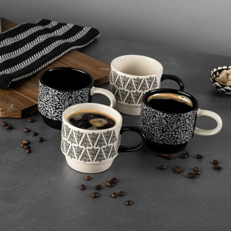 Thyme & Table 10.5 fl oz Assorted Holiday Tree Print Ceramic