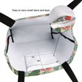 thumbnail image 6 of FORMRS Womens Canvas Tote Bag with Zipper Inner Pocket Shoulder Handbag, Pink and White Cat, 6 of 7