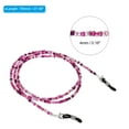thumbnail image 2 of Uxcell Eyeglass Strap 2 Pack Adjustable Eye Glasses Holder Chains Bead String Sunglasses Eyewear Retainer Colors, 2 of 6