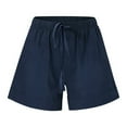 thumbnail image 1 of DEELLEEO Womens Comfy Drawstring Casual Elastic Waist Loose Shorts Pants  on Clearance, 1 of 6
