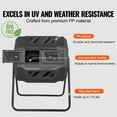 thumbnail image 4 of KFFKFF Composting Container,43-Gallon Double Chamber Rotating Compost Tumbler,Spacious Tumbler Composter with Dual Access Doors and Metal Structure,BPA-Free Compost Bin for Garden,Kitchen,Yard, 4 of 9
