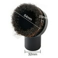 thumbnail image 3 of Teissuly Round Dust Brush 25mm Horse Hair 1.25" Vacuum Attachment Replacement,Perfect for Vacuuming Sofas and Baseboards,Use a Rubber Will Help It Fit Better, 3 of 3