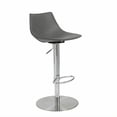 thumbnail image 1 of Tabouret de Bar Réglable en Gris et Acier Inoxydable, 1 of 4