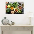 thumbnail image 4 of Kitchen Canvas Wall Art Vegetable Ingredients Picture Dining Room Canvas Painting for Home Wall Decor, Vegetable Framed Artwork for Kitchen Restaurant Wall Decoration Ready to Hang (12" Hx18 W), 4 of 6