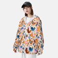 thumbnail image 3 of Balery Cute Chickens Sudadera ligera de manga larga con capucha y protección solar UPF 50+ para hombre y mujer, ideal para pesca y running-Small, 3 of 7