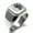 Silver, variant on Stainless Steel Blazing Sun Yin Yang Engraved Square Flat Top Biker Style Polished Signet Ring