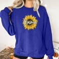 thumbnail image 5 of VBTAPA Mama Sweatshirt for Women Mom Life Mama Mommy Mom Letter Print Long Sleeve Crewneck Pullover Tops Loose Casual Sweatshirts Blue L, 5 of 7