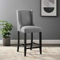 thumbnail image 7 of Modway Baron Upholstered Fabric Counter Stool in Light Gray, 7 of 7