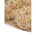 thumbnail image 6 of Allegra K Women's Ruffle Neck Cuff Hem Button Front Puff Sleeve Floral Dress, 6 of 6