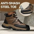 thumbnail image 2 of LAoutun Work Boots for Men Steel Toe Boots Wear-resistant Indestructible Construction Boots, 2 of 6