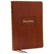 KJV Holy Bible: Giant Print Thinline Bible, Tan Leathersoft, Red Letter, Comfort Print: King James Version (Vintage Seri, (Hardcover)