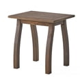 thumbnail image 4 of GZXS Outdoor Slatted-Top Side Table in Gray, Acacia Wood Rectangle Patio Accent Table, Ideal for Poolside, Deck, or Garden, Easy Assembly, 19"L x 15"W x 19.25"H, 4 of 10