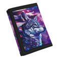 thumbnail image 2 of Chririnla Polyester Fabric Toddlers Wallets with Waterproof Slim Money Organizer for Outdoor, Butterfly Wolf Pattern Children's Wallet, 2 of 6