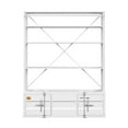 thumbnail image 3 of ACME Cargo Bookshelf & Ladder (TV Stand) in White, 3 of 5