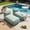 Mint, variant on Christopher Knight Home 61" Outdoor Bean Bag Lounge Chair, Plush Foam Filled, Patio Garden Seating, Mint