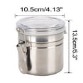thumbnail image 6 of Uxcell Stainless Steel Airtight Canister Food Bins Container for Kitchen Counter Storage with Lid 33oz, 6 of 7
