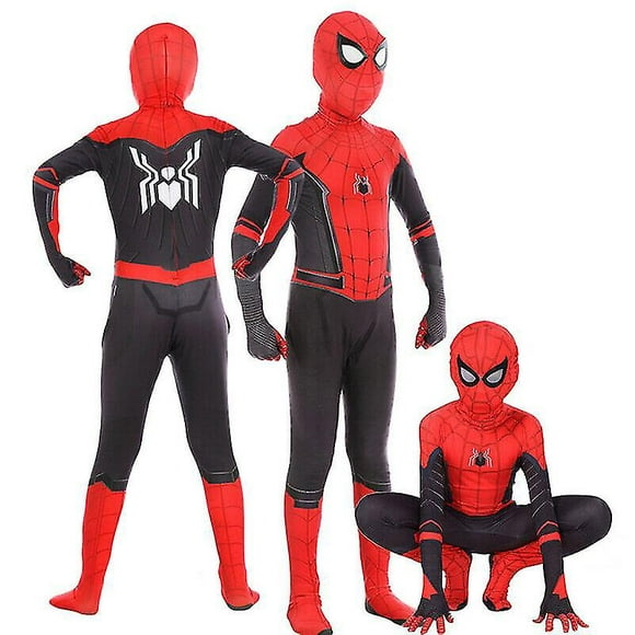 Boys : Far From Home Spiderman Zentai Cosplay Costume Suit Outfit.