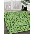 thumbnail image 3 of Ahgly Company Machine Washable Indoor Round Transitional Seaweed Green Area Rugs, 4' Round, 3 of 7