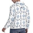 thumbnail image 6 of Rateoe Sea Vacations Pattern Mens Hoodie, Pullover Hooded Sweatshirt, Kangaroo Pocket Hoodie Ideal for Daily Wear, Travel and Home-3X-Large, 6 of 7