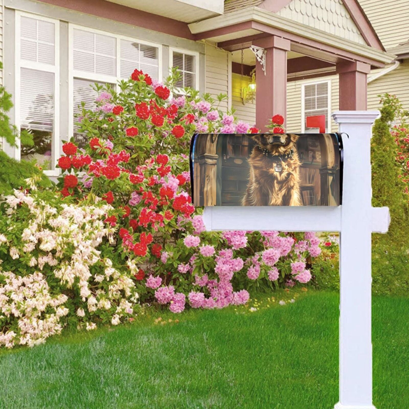 Kdxio Magnetic Mailbox Cover 21x18 in Mailbox Cover Outdoor Decoration Holiday Mailbox Covers for Home Garden Yard-21x18 in