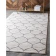 thumbnail image 1 of Unique Loom 3140866 5 x 8 ft. Rounded Trellis Frieze Rectangular Rug, Ivory, 1 of 5